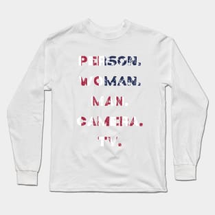 person woman man camera tv Long Sleeve T-Shirt